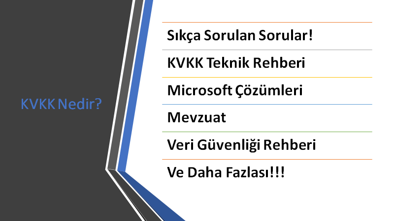 KVKK Kaynakları – Microsoft Çözümleri