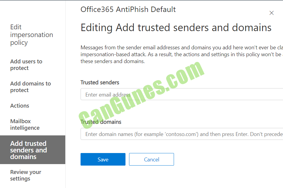 Office 365 Spoofing trusted sender